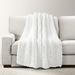 Hygge Ultra Soft Cozy Chenille Chunky Knit Throw White Single 40X50 - Lush Decor 21T011103