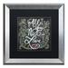 Trademark Fine Art 'All You Need is Love' Framed Textual Art Canvas in Green | 18.75 H x 18.75 W x 0.5 D in | Wayfair ALI5515-S1616BMF