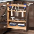 Rev-A-Shelf Pull Out Kitchen Cabinet Organizer w/Soft-Close Manufactured Wood in Brown/Gray | 25.5 H x 5 W x 21.63 D in | Wayfair 448UT-BCSC-5C