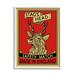 Stupell Industries Stag's Head Safety Match Advertisement Deer Red Yellow Canvas in Green/Yellow | 30 H x 24 W x 1.5 D in | Wayfair