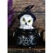 The Holiday Aisle® Beahr Ebros Snowy Owl w/ Witch Hat in Triple Moon Pentagram Cauldron Pot Pet Pal Figurine Resin in Black/White | Wayfair