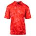 Burnside B0101 Men's Burn Golf Polo Shirt in Red Tie Dye size 2XL | Polyester 0101