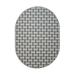 White Oval 4' x 6' Area Rug - Corrigan Studio® Dareus Indoor/Outdoor Commercial Color Rug - Black, Pet & Friendly Rug. Made In USA, Area Rugs Great For , Pets, Event | Wayfair