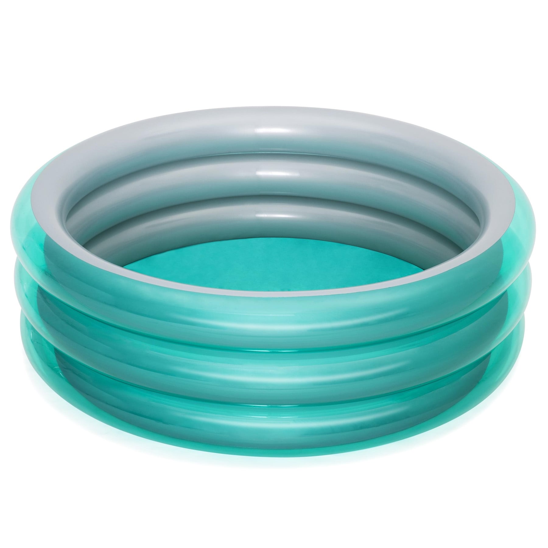 H2OGO- Big Metallic 3-Ring Inflatable Play Pool (5'7" Diameter)