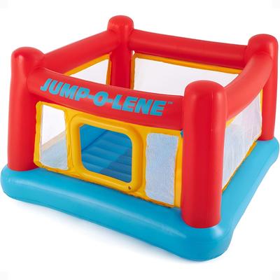 Intex Inflatable Jump-O-Lene Trampoline Bounce House with Crawl-Thru Door & Net - Bouncehouse