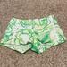Lilly Pulitzer Shorts | Lilly Pulitzer Green And White Shorts (Worn 2-4 Times) | Color: Green/White | Size: 4
