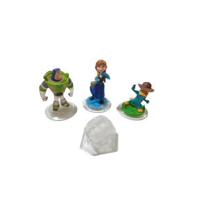 Disney Video Games & Consoles | Disney Infinity Lot Of 4 Figures Starter Pack Crystal Buzz Lightyear Anna Perry | Color: Silver | Size: Os