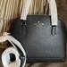 Kate Spade Bags | Authentic Kate Spade Leather Top Zip Satchel/Crossbody | Color: Black/Gold | Size: 9"H X11.8"W X 5.1"D