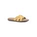 Women's Fortunate Slide Sandal by Cliffs in Yellow Suede Smooth (Size 7 M)