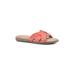 Women's Cliffs Fortunate Slide Sandal by Cliffs in Red Suede Smooth (Size 6 M)