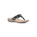 Women's Cliffs Bailee Thong Sandal by Cliffs in Black Woven (Size 9 1/2 M)