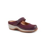 Women's Arcadia Adjustable Clog by SoftWalk in Burgundy (Size 8 1/2 M)