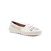 Women's Rory Flat by Trotters in White Silver (Size 7 M)