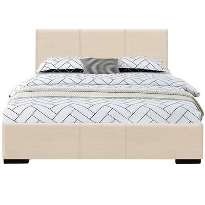 Abbey Platform Bed by Camden Isle in Beige (Size KING)