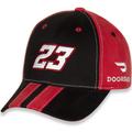 Youth Checkered Flag Black/Red Bubba Wallace DoorDash Big Number Adjustable Hat