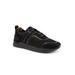 Women's Stella Sneaker by SoftWalk in Black Nubuck (Size 10 1/2 M)