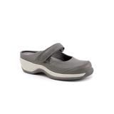 Wide Width Women's Arcadia Adjustable Clog by SoftWalk in Grey (Size 10 W)