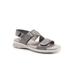 Women's Tatia Sandal by Trotters in Silver Metallic (Size 11 M)