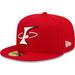 Men's New Era Red Albuquerque Isotopes Alternate Logo Authentic Collection 59FIFTY Fitted Hat