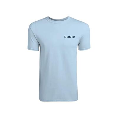 Costa Del Mar Men's Costa Flag Short Sleeve T-Shirt, Light Blue SKU - 803800
