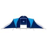 VidaXL Camping Tent Pop up Backpacking Tent for 9 Persons Outdoor Family Tent Fiberglass in Blue | 72.8 H x 232.3 W x 157.5 D in | Wayfair 92211