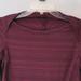 Lululemon Athletica Tops | Lululemon Burgundy Stripe Long Sleeve T Shirt | Color: Black/Purple | Size: 6