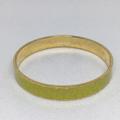 J. Crew Jewelry | J. Crew, Spring Green And Gold Enamel Bangle Bracelet, Basketweave Design | Color: Gold/Green | Size: Os