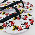 Disney Shoes | Disney Minnie Mouse Flip Flop Sandals 7/8 | Color: Black/Red | Size: 7/8