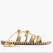 J. Crew Shoes | Jcrew Studded Wrap Sandals For Women | Color: Gold/Tan | Size: 8