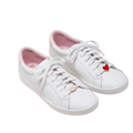 Kate Spade Shoes | Keds X Kate Spade New York Ace Lips Hearts White Sneakers Size 6.5 | Color: White | Size: 6.5