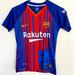 Nike Shirts & Tops | Authentic Youth Nike Fc Barcelona Soccer Jersey Size Small Like New | Color: Blue/Red | Size: Sb