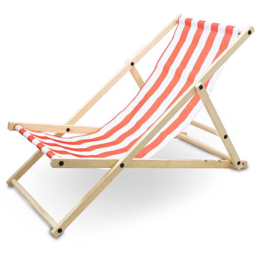 Bituxx - Liegestuhl Sonnenliege Gartenliege Holzliege Strandliegestuhl Campingstuhl Holz Klappbar