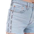 Levi's Shorts | Levi’s 501 Logo Stripe High Rise Jean Shorts Size 26 | Color: Blue | Size: 26