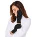 Women's Cable-Knit Gloves by Accessories For All in Black
