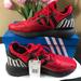 Adidas Shoes | Adidas Fz5414 Men's Red Lace Up Closed Toe Low Top Running Sneaker Shoes | Color: Red | Size: Various