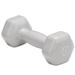 Body Solid Tools BSTVD4 4 lb. Vinyl Dumbbell - Light Gray