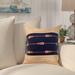 East Urban Home Lingebach Oar Square Pillow Cover & Insert Polyester/Polyfill blend in Blue/Navy | 16 H x 16 W x 6 D in | Wayfair