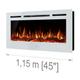 Noble Flame PARIS 1150 weiß [B-Ware, Elektrokamin Wandeinbau/wandhängend]