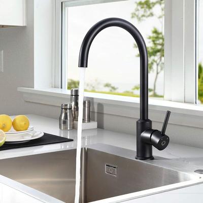 Kitchen Faucet Brushed Stainless Steel 360° Swivel High Pressure Kitchen Faucet Kitchen Mixer