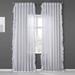 Exclusive Fabrics Faux Linen Ruffle Sheer Curtain (1 Panel)