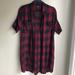 Madewell Dresses | Madewell Courier Shirtdress Size: Xs | Color: Black/Red | Size: Xs