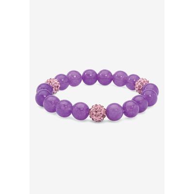 Women's Simulated Birthstones Agate Stretch Bracelet 8" by PalmBeach Jewelry in June