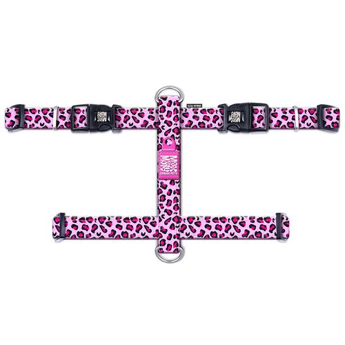 Max & Molly H-G﻿eschirr Leopard Pink Größe M: 53-69cm Brustumfang Hund