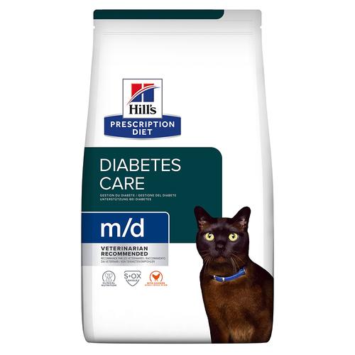 2x 3kg Hill's Prescription Diet m/d Diabetes Care Trockenfutter für Katzen mit Huhn Katze