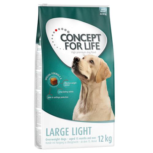 2x12kg Large Light Concept for Life Hundefutter trocken