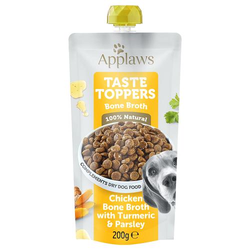 12x 200ml Applaws Hund Taste Toppers Pouch Hühnerknochenbrühe mit Kurkuma & Petersilie...