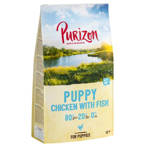 12kg Puppy Huhn Fischgetreidefrei Purizon Dog Hundefutter trocken