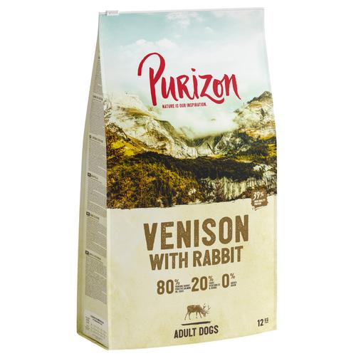 Purizon 2x12 kg Sparpaket Wild mit Kaninchen für ausgewachsene Hunde, getreidefreies...