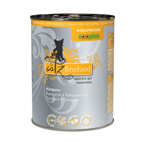 Sparpaket: 24x400g catz finefood Monoprotein zooplus Känguru Katzenfutter nass