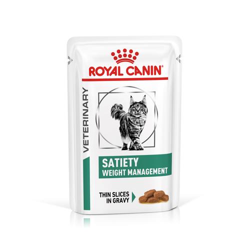 12 x 85 g Royal Canin Veterinary Feline Satiety Weight Management Katzennassfutter